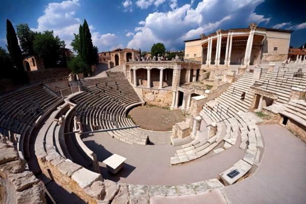 The ruins of the Roman theater photo